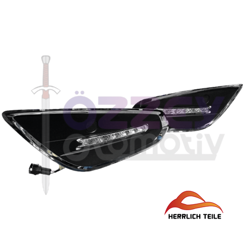 S60 Sis Kapa�� Sa� ve Sol Kromlu Ledli Montaj Kablosu �le Beraber Set 2011-