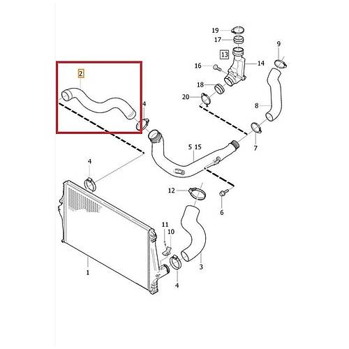 TURBO (S�L�KON T�P) HORTUMU SA� TARAF D5(D5244TX) / S80/V70/XC70/XC90
