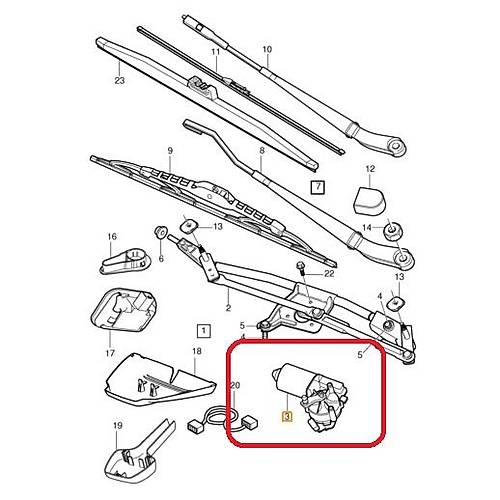 XC90 �n Cam Silecek Motoru