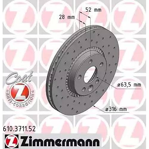 S60 / V60 / S80 / V70 / V70XC / �N FREN D�SK� 16,5 in� (316MM) SPORT adet fiyat�d�r