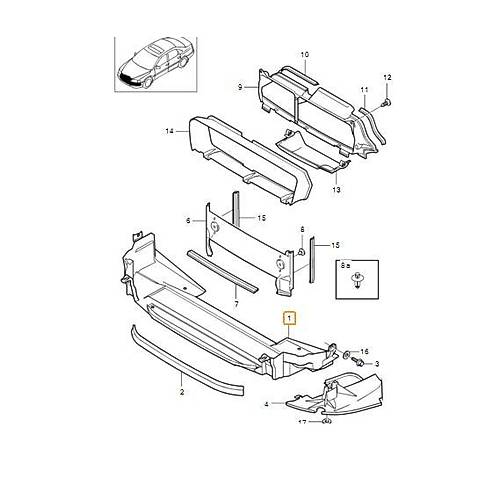 S80 1999-2006 Radyat�r Alt Muhafaza (Tampon Alt Muhafaza)