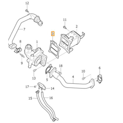 S60/V60/S80/V40/XCV70/XC60 D4204TX Egr So�utucu Contas�