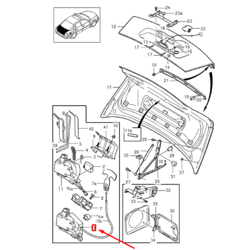 S60 S80 Bagaj Kapa�� Kilidi