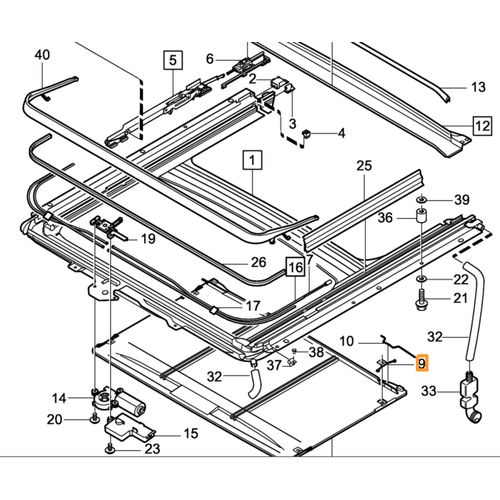 S60 S80 V70 XC70 XC90 Sunroof Kenar T�rnaklar�