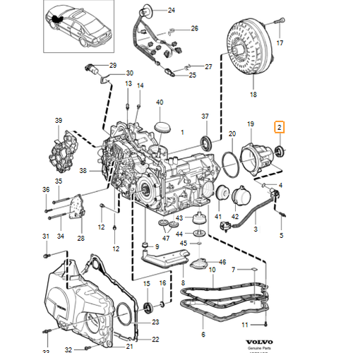 S80 XC90 Otomatik �anz�man ��k�� Ke�esi 6 CYL 4T65EV