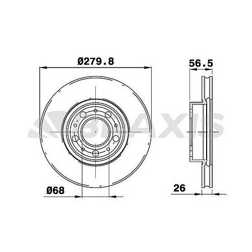 740 940 960 S90 V90 �n Disk 280mm