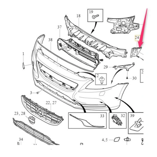 V40 V40 Cross Country Tampon Braketi Sa� 2013-