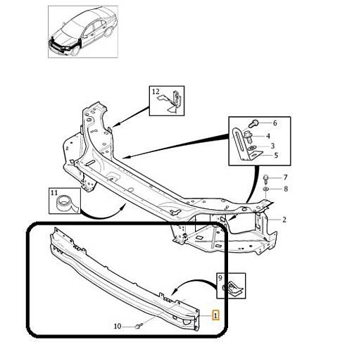 S80 V70 XC70 �n Tampon Demiri Al�minyum  2007-