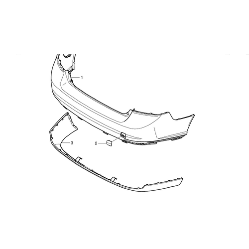 S40 Arka Tampon Alt Spoyler 2008-