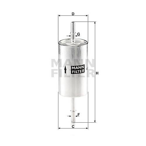 C30 C70 S40 V50 Yak�t Filtresi Benzin 1.6 1.8 2.0
