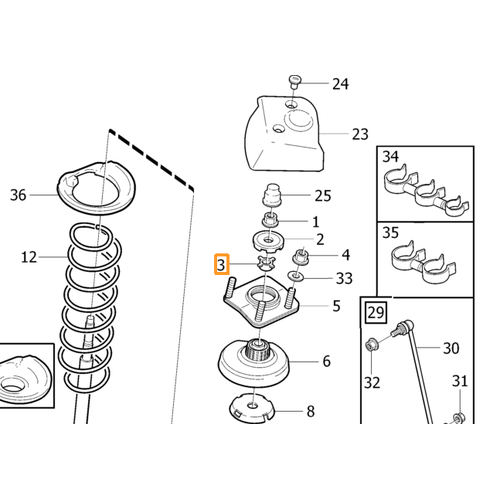 850 / C70 / S60 / S70 V70 / S80 / V70 XC70 / XC90 / AMORT�S�R BA�LANTI SACI