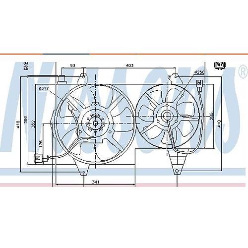 S40 V40 Radyat�r Fan� �iftli