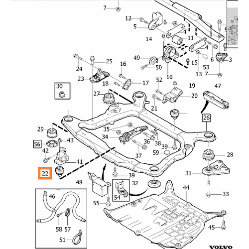 S60 S80 V70 XC70 XC90 Motor Takozu �n (D5) Turbo Dizel