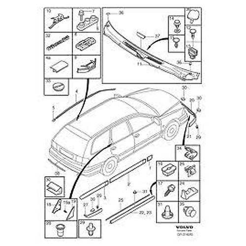 S40 V40 Tampon Klipsi