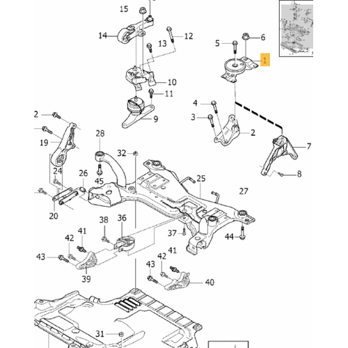C30 S40 V40 V50 C70 Motor Takozu Sol