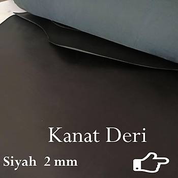 2 mm - Siyah- Vaketa Deri