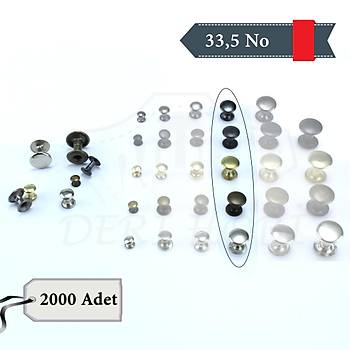 Toptan 33,5 No Perin/Rivet - 2000 Takm - Deri Hobi
