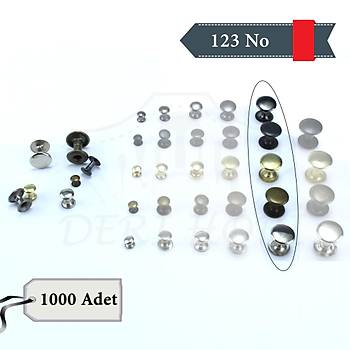Toptan 123 No Perin/Rivet - 1000 Takm - Deri Hobi