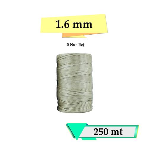 Mumlu �p 1,6 mm �p 5 mt - Deri Hobi