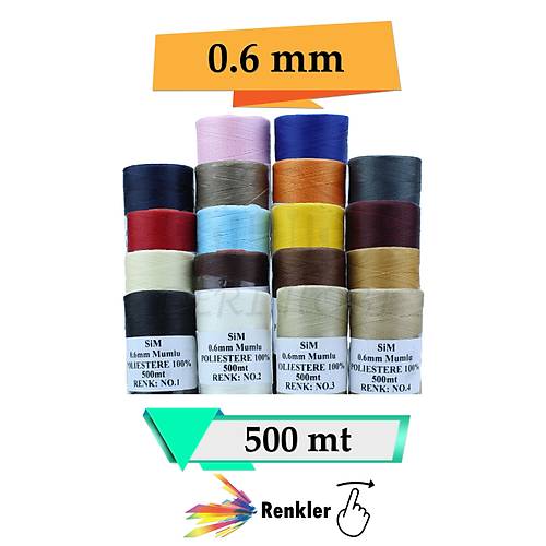 Mumlu p 0.6 mm p 500 mt - Deri Hobi
