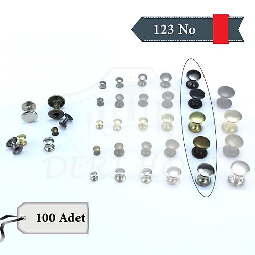 123 No Perin/Rivet - 100 Takm - Deri Hobi