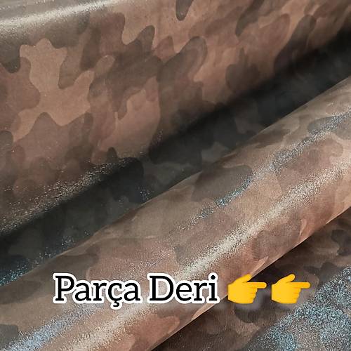 Kamuflaj Bask Kahve Para Deri - 1,3 mm