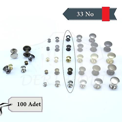 33 No Perin/Rivet - 100 Takm - Deri Hobi