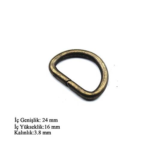 D Halka 2.5 cm - Kaln - Deri Hobi