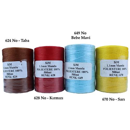 Mumlu p 1,1 mm p 500 mt - Deri Hobi