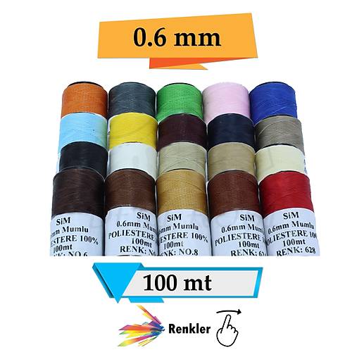 Mumlu p 0.6 mm p 100 mt - Deri Hobi