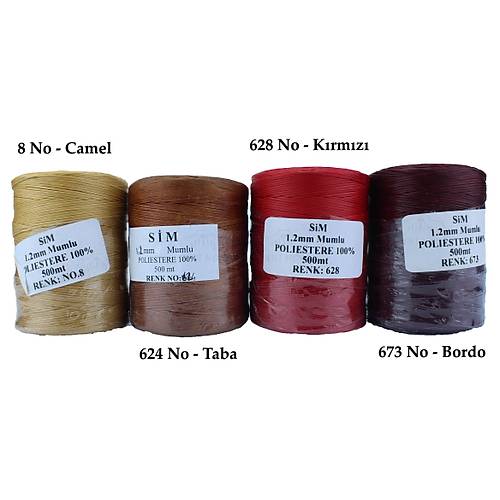 Mumlu p 1,2 mm p 500 mt - Deri Hobi
