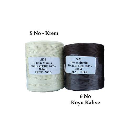 Mumlu �p 1.4 mm �p 500 mt - Deri Hobi