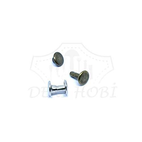 �ift Kapak 0 No Per�in/Rivet - 100 Tak�m - Deri Hobi