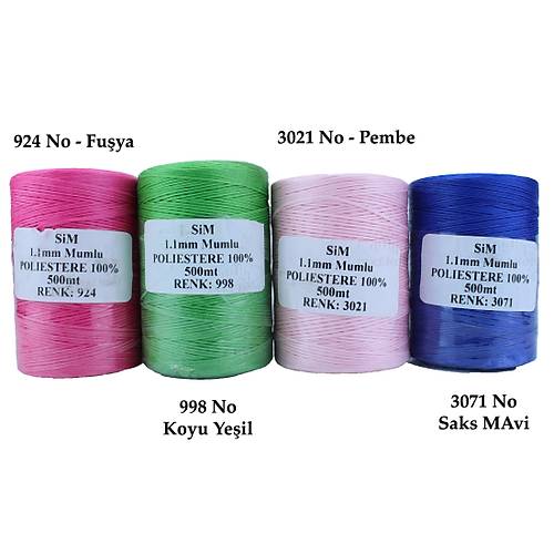 Mumlu p 1,1 mm p 500 mt - Deri Hobi