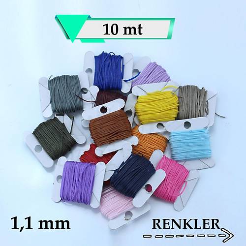 Mumlu �p 1,1 mm �p 10 mt - Deri Hobi