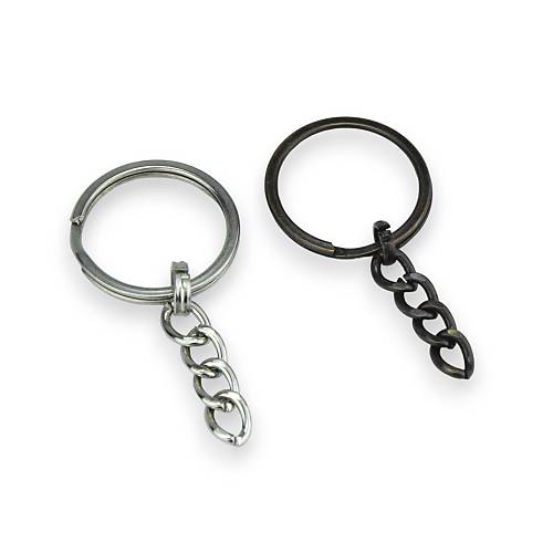 Zincirli Anahtarl�k Halkas� - Deri Hobi