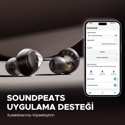 Soundpeats Engine 4 Çift Cihaz Destekli Hi-Res Ses Sertifikalı 5.3 Bluetooth Kulaklık
