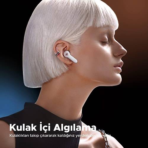 Soundpeats Air3 Deluxe HS Beyaz  Hi-Res Ses Sertifikası ENC Çağrı Gürültü Engelleme Bluetooth Kulaklık