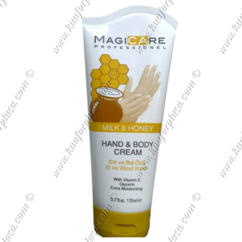 MAGICARE HAND  & BODY CREAM MILK & HONEY 170 ML.