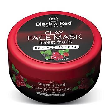 BLACK & RED KL MASKES ORMAN MEYVEL