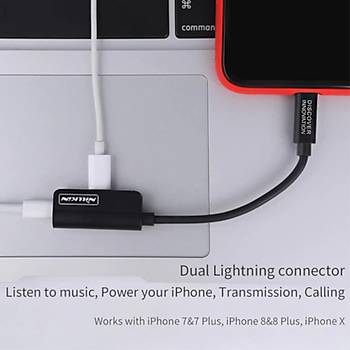 Nillkin Rock Power iPhone Þarj ve Ses Dönüþtürücü Kablosu