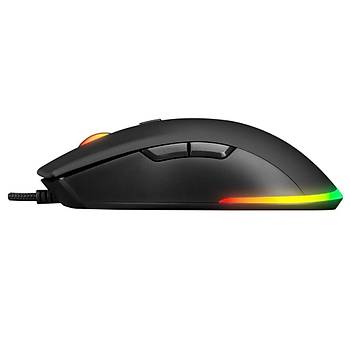 Everest SGM-L1 LUMOS 6400Dpi RGB Ledli Makrolu Gaming Oyuncu Mouse
