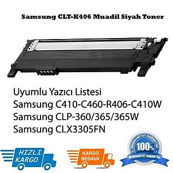 Samsung CLT-K406 Muadil Siyah Toner Clp-365, Clx3305FN, C410