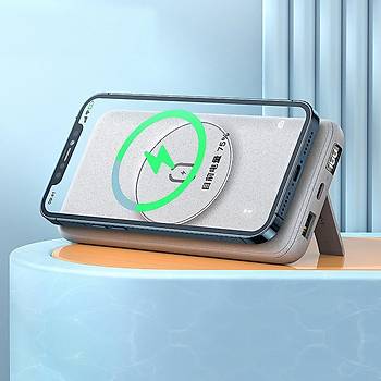 Mcdodo MC-8640 MagSafe PD QC3.0 20.000mAh Kablosuz Powerbank Gri