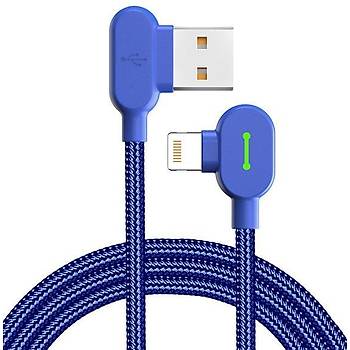 Mcdodo CA-4678 iPhone Lightining arj ve Data Kablosu 1.8M Mavi