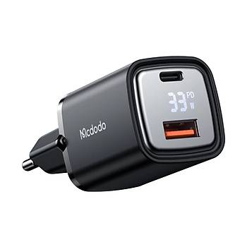 Mcdodo CH-1701 Dijital Ekran 33W USB Typec Girili Hzl arj Adaptr