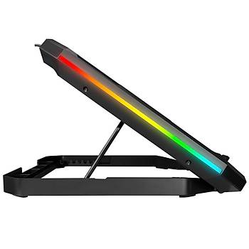 Rampage AD-RC15 Spear 5 Fanlı RGB Işıklı 15.6 Uyumlu Notebook Soğutucu