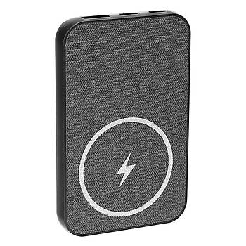 S-Link S-P50 5000mAh Manyetik Standl Kablosuz arj Cihaz Siyah