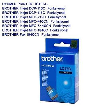 Brother Lc-47C Dcp-110C, Mfc5440, 1840 Mavi Kartu
