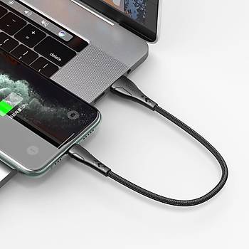 Mcdodo CA-7441 iPhone Lightning arj ve Data Kablosu 2.4A Siyah 1.2M